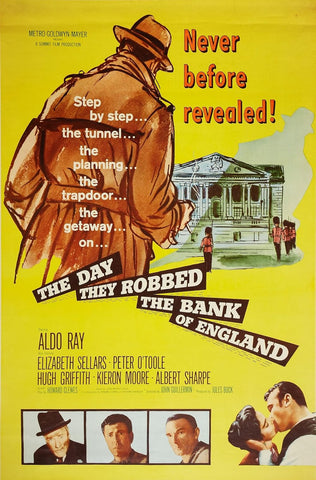 The Day They Robbed The Bank Of England (1960) - Aldo Ray  Colorized Version