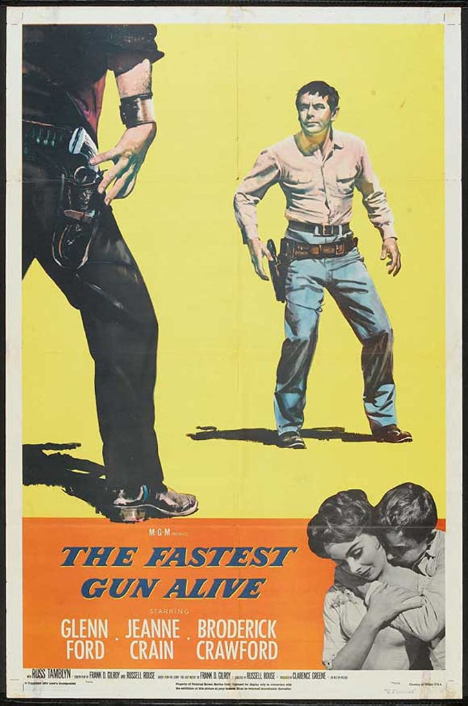 The Fastest Gun Alive (1956) - Glenn Ford    Colorized Version