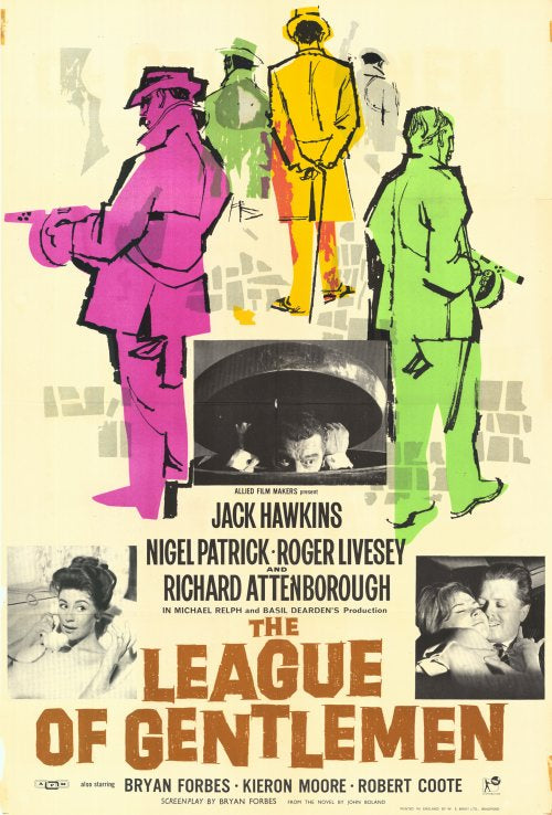 The League Of Gentlemen (1960) - Jack Hawkins  Colorized Version