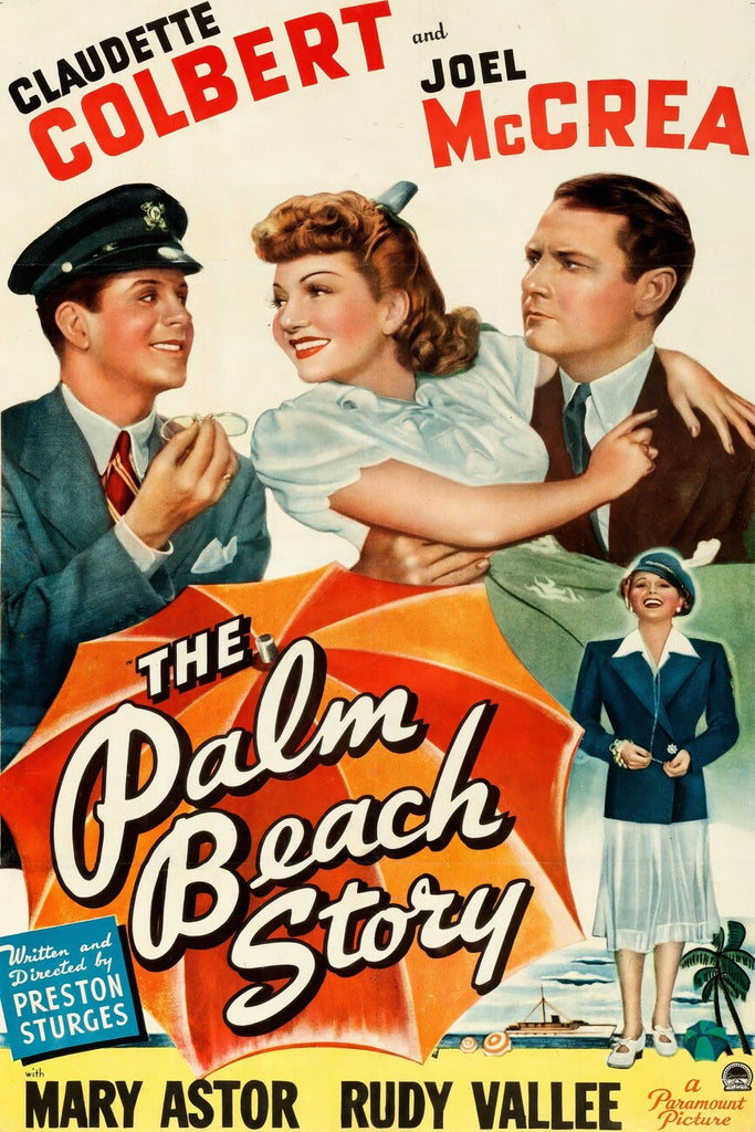 The Palm Beach Story (1942) - Claudette Colbert  Colorized Version