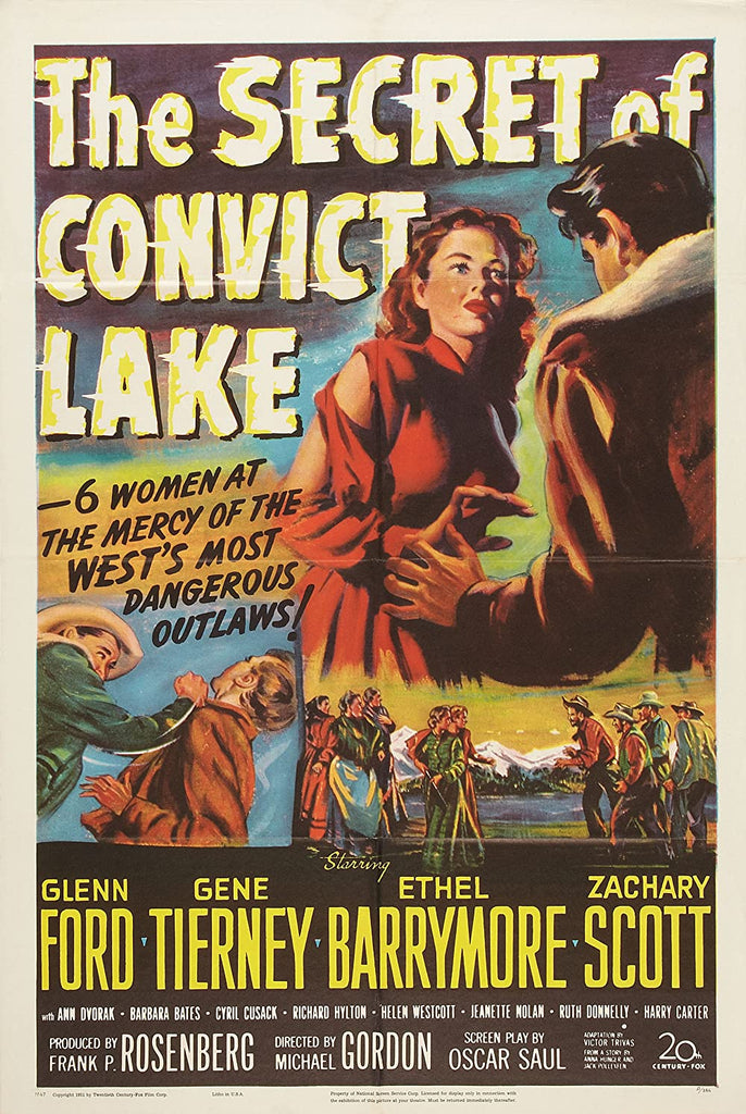 The Secret Of Convict Lake (1951) - Glenn Ford  DVD