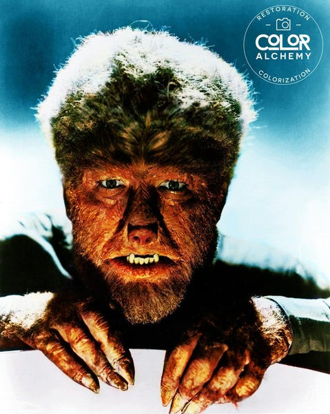 The Wolf Man (1941) - Claude Rains  Colorized Version