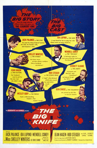 The Big Knife (1955) - Jack Palance  Colorized Version DVD