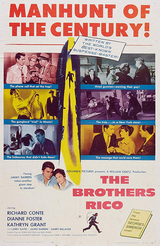 The Brothers Rico (1957) - Richard Conte  Colorized Version  DVD