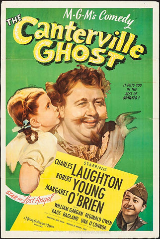 The Canterville Ghost (1944) - Charles Laughton  Colorized Version