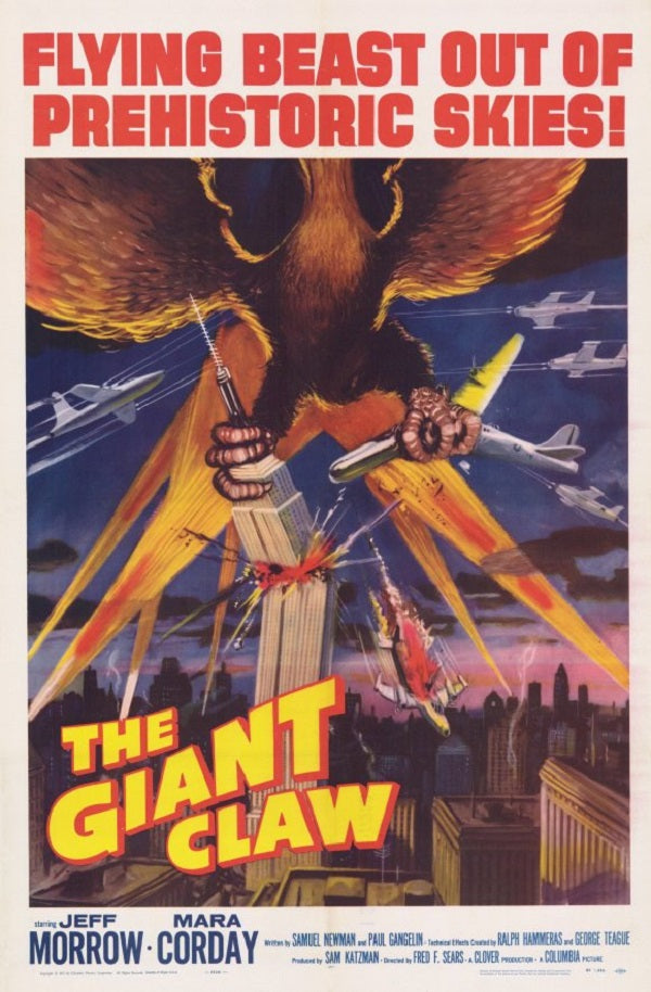 The Giant Claw (1957) - Jeff Morrow  Colorized Version  DVD