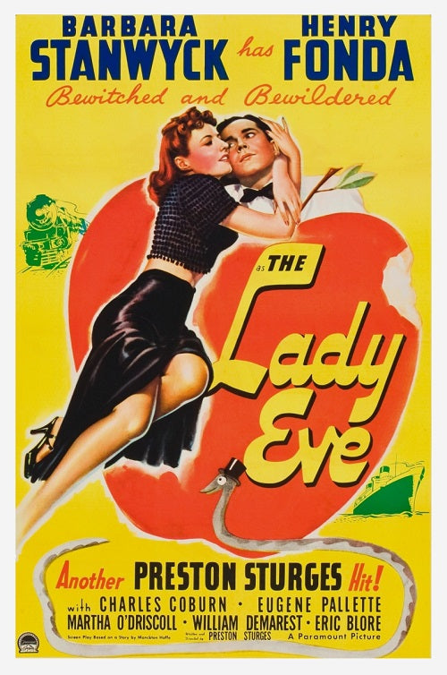 The Lady Eve (1941) - Barbara Stanwyck    Colorized Version