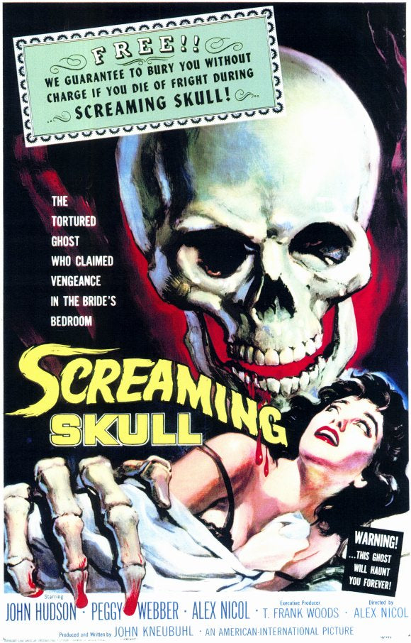 The Screaming Skull (1958) - John Hudson  DVD  Colorized Version