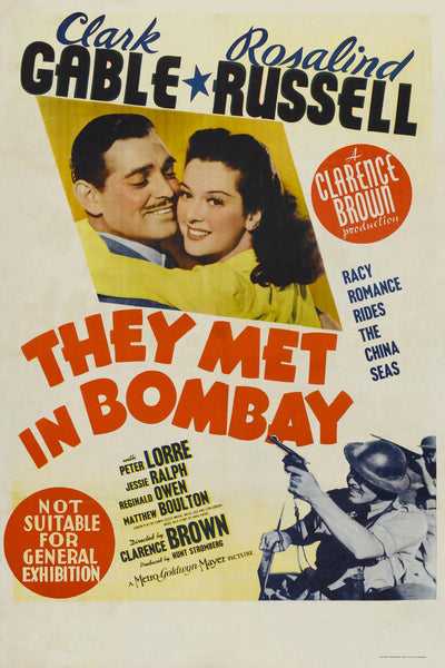 They Met In Bombay (1941) - Clark Gable  Colorized Version