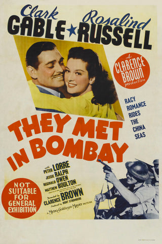 They Met In Bombay (1941) - Clark Gable  DVD