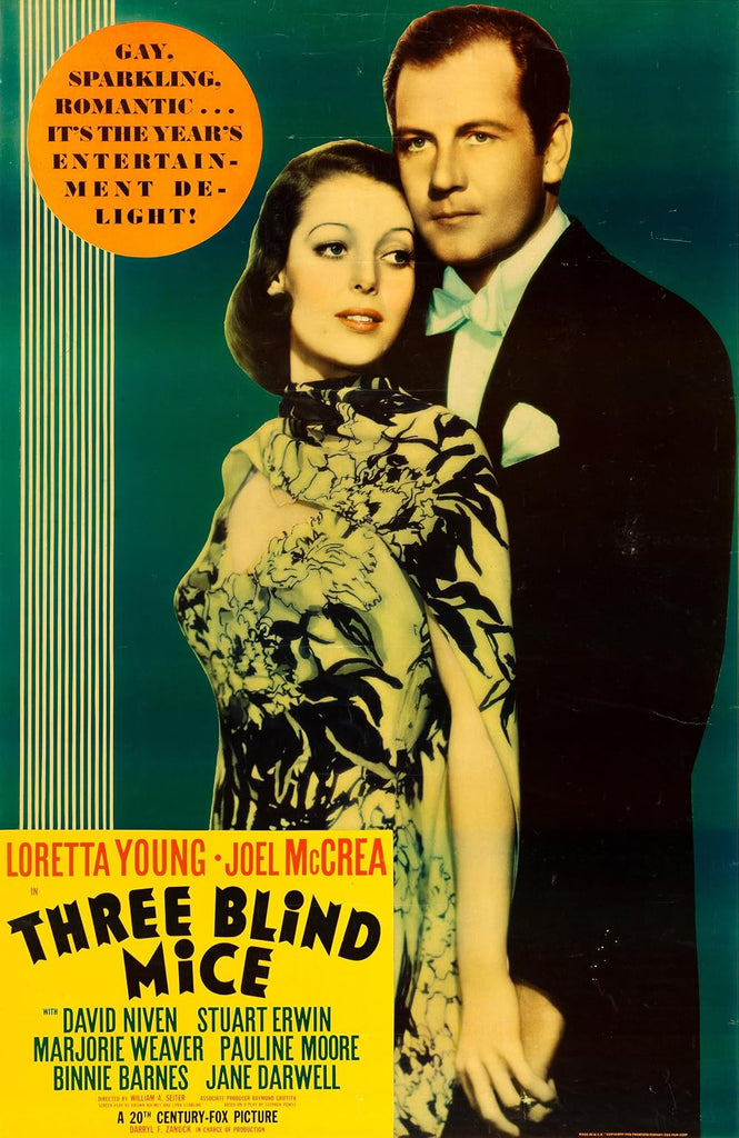 Three Blind Mice (1938) - Joel McCrea  Colorized Version