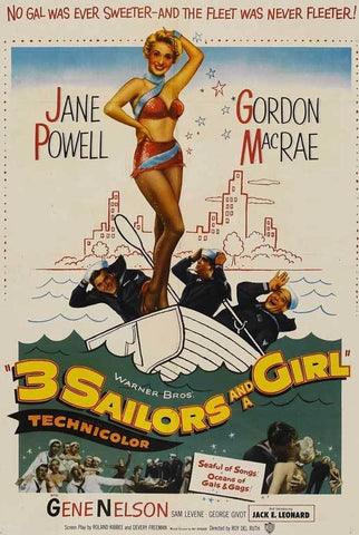 Three Sailors And A Girl (1953) - Jane Powell  DVD