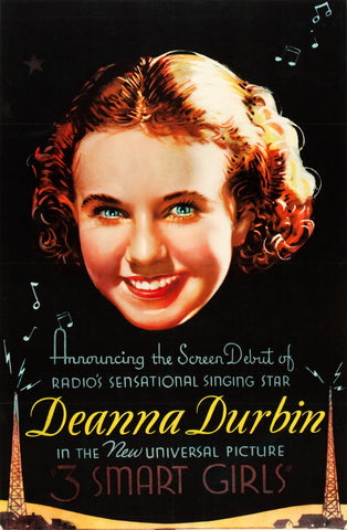 Three Smart Girls (1936) - Deanna Durbin  Colorized Version