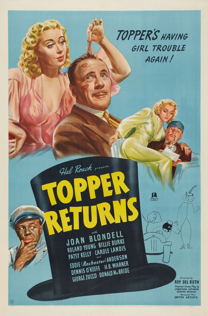 Topper Returns (1941) - Joan Blondell  Colorized Version DVD
