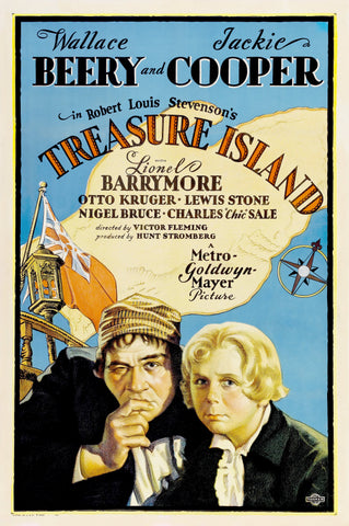 Treasure Island (1934) - Wallace Beery  Colorized Version