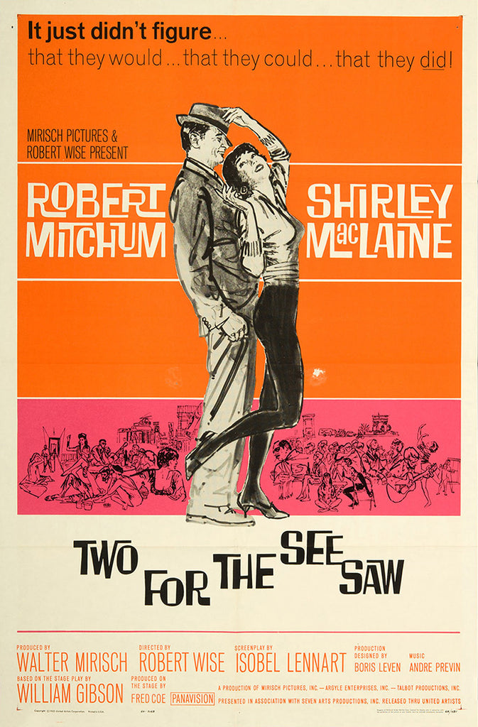 Two For The Seesaw (1962) - Robert Mitchum  Colorized Version