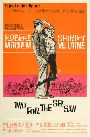 Two For The Seesaw (1962) - Robert Mitchum  Colorized Version
