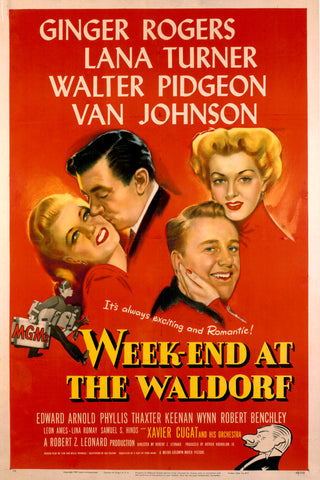 Week-End At The Waldorf (1945) - Ginger Rogers  Colorized Version  DVD