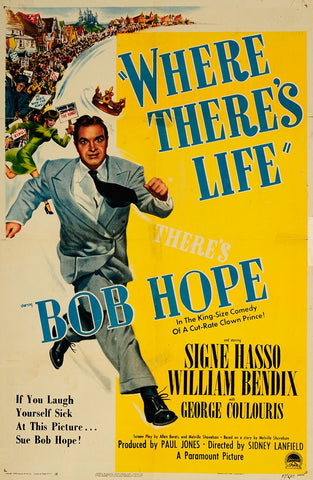 Where There's Life (1947) - Bob Hope  Colorized Version