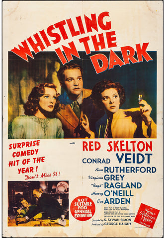 Whistling In The Dark (1941) - Red Skelton  Colorized Version