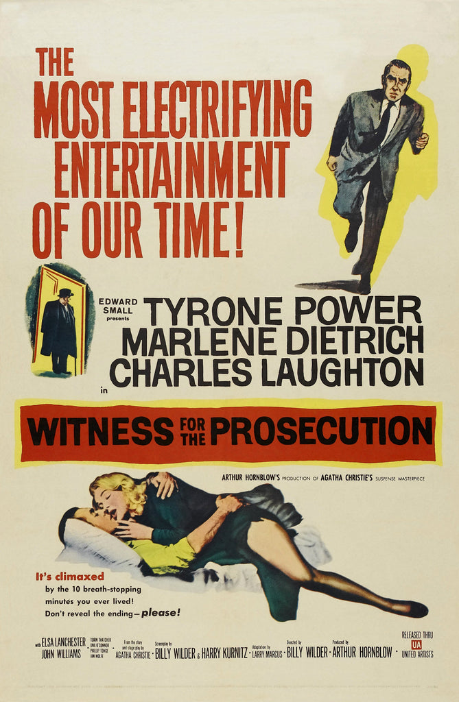 Witness For The Prosecution (1957) - Tyrone Power  DVD  Colorized Version