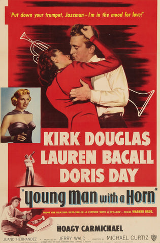Young Man With A Horn (1950) - Kirk Douglas    Colorized Version