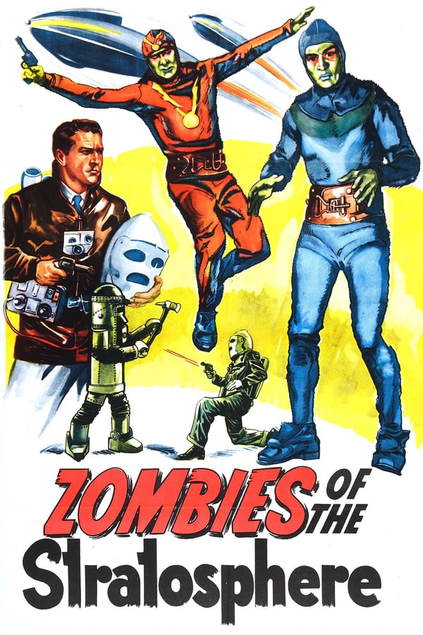 Zombies Of The Stratosphere (1952) - Judd Holdren  Colorized Version