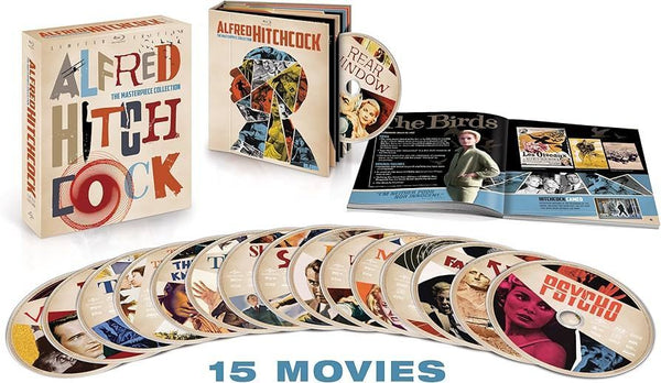 Alfred Hitchock : The Masterpiece Collection 15x Blu-ray Box Set codefree