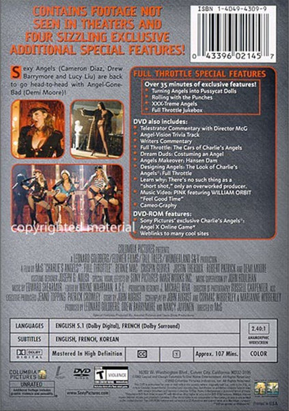 Charlie's Angels: Full Throttle (2003) - Cameron Diaz  DVD
