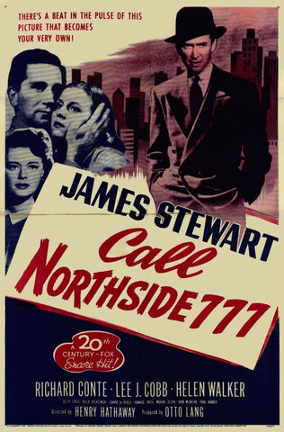 Call Northside 777 (1948) - James Stewart    Colorized Version. DVD