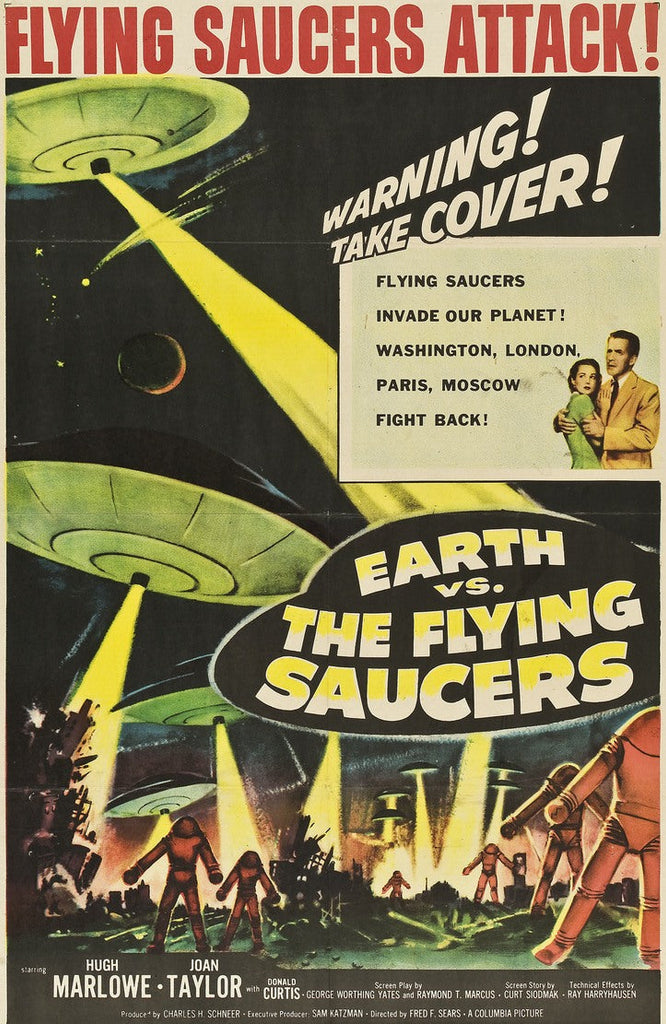 Earth Vs. The Flying Saucers (1956) - Hugh Marlowe  Colorized