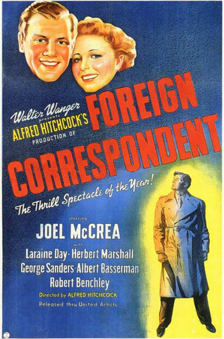 Foreign Correspondent (1940) - Alfred Hitchcock  Colorized Version  DVD