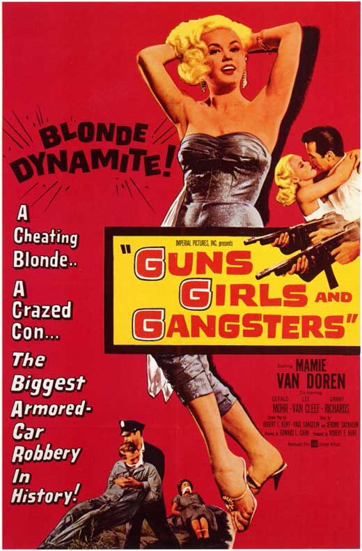 Guns Girls And Gangsters (1959) - Mamie Van Doren    Colorized Version