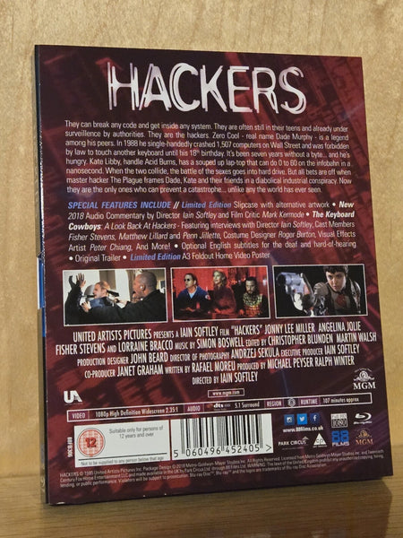 Hackers (1995) - Angelina Jolie  Limited Edition  Blu-ray