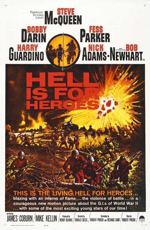 Hell Is For Heroes (1962) - Steve McQueen  Colorized Version