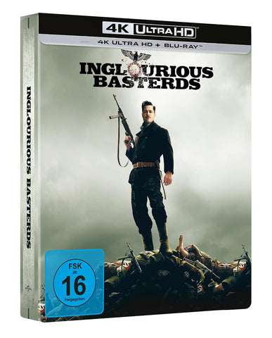 Inglourious Basterds (2009) - Brad Pitt  Limited Steelbook  4K Ultra HD + Blu-ray