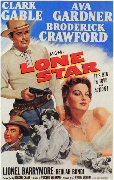 Lone Star (1952) - Clark Gable  Colorized Version  DVD