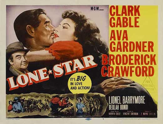 Lone Star (1952) - Clark Gable  Colorized Version  DVD