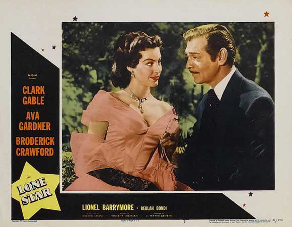 Lone Star (1952) - Clark Gable  Colorized Version  DVD
