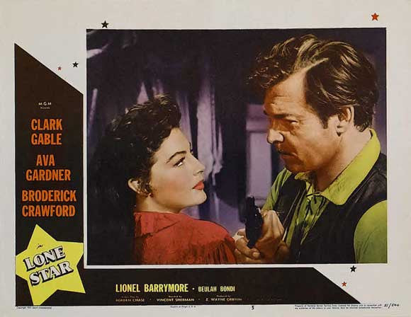 Lone Star (1952) - Clark Gable  Colorized Version  DVD