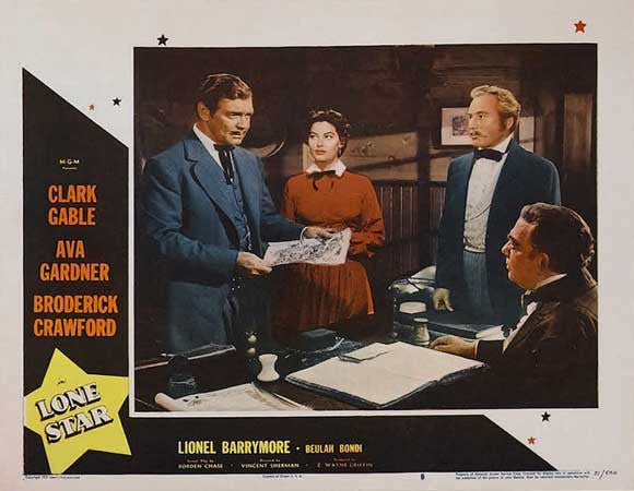 Lone Star (1952) - Clark Gable  Colorized Version  DVD