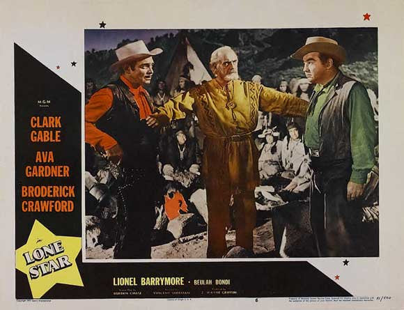 Lone Star (1952) - Clark Gable  Colorized Version  DVD