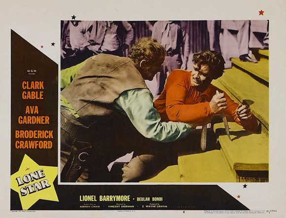 Lone Star (1952) - Clark Gable  Colorized Version  DVD