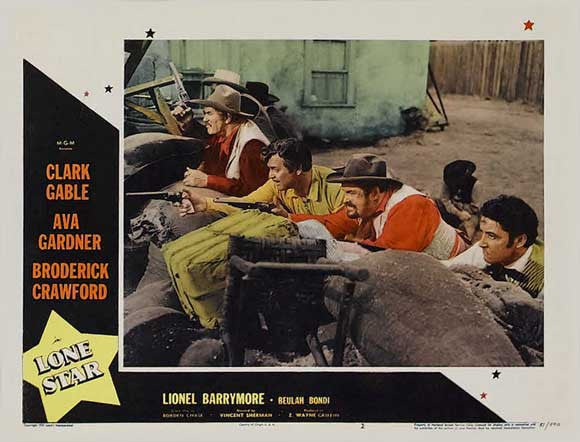 Lone Star (1952) - Clark Gable  Colorized Version  DVD