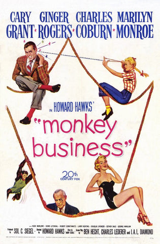 Monkey Business (1952) - Cary Grant   Colorized Version
