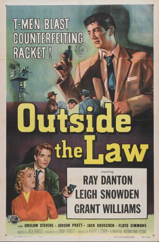 Outside The Law (1956) - Ray Danton  Colorized Version