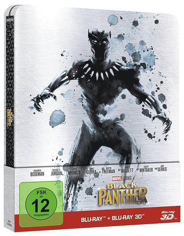 Black Panther (2018) - Chadwick Boseman  STEELBOOK Blu-ray 3D + Blu-ray codefree