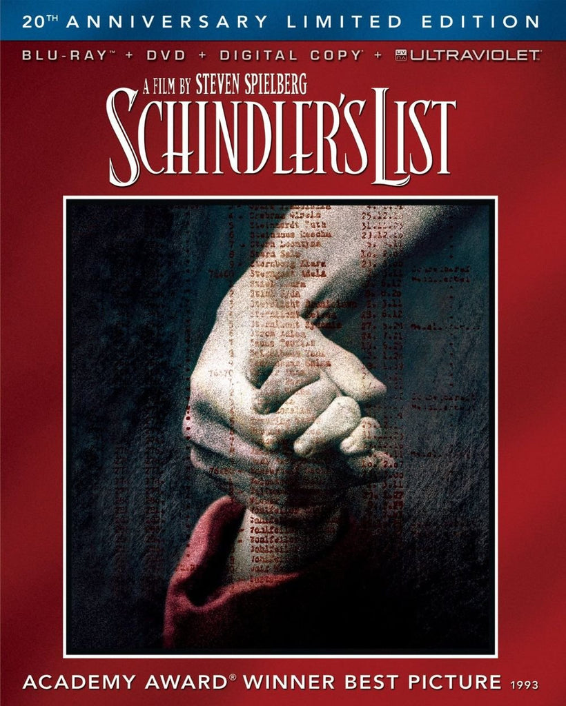 Schindler´s List : 20th Anniversary Edition - Steven Spielberg  Blu-ray + DVD