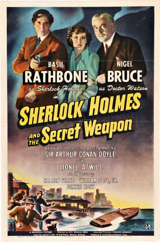 Sherlock Holmes : And The Secret Weapon (1942) - Basil Rathbone Colorized Version