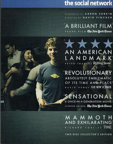 The Social Network (2010) - Jesse Eisenberg Collector´s Edition  2x Blu-ray